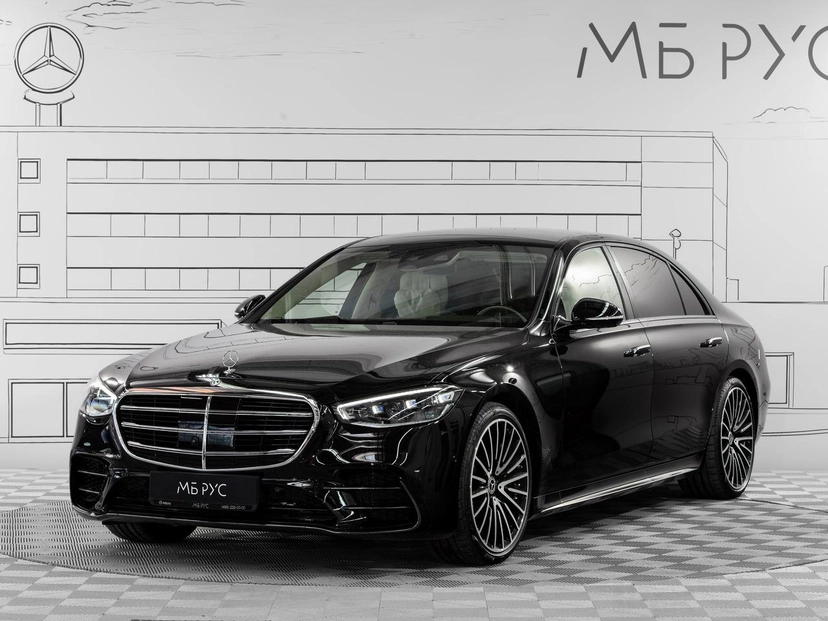 Автомобиль Mercedes-Benz S-Класс VII поколение (W223) 580 4.0 AT 4Matic (503 л.с.) Base Чёрный 2024
