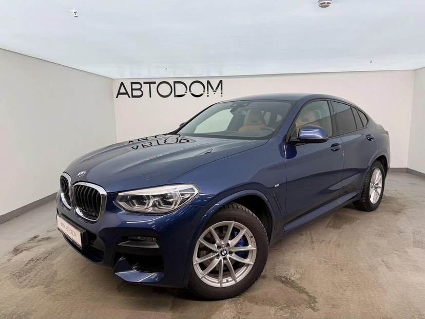 Автомобиль BMW X4 II поколение (G02) 3.0d AT 4WD (249 л.с.) M Sport Синий 2021 с пробегом 78 319 км
