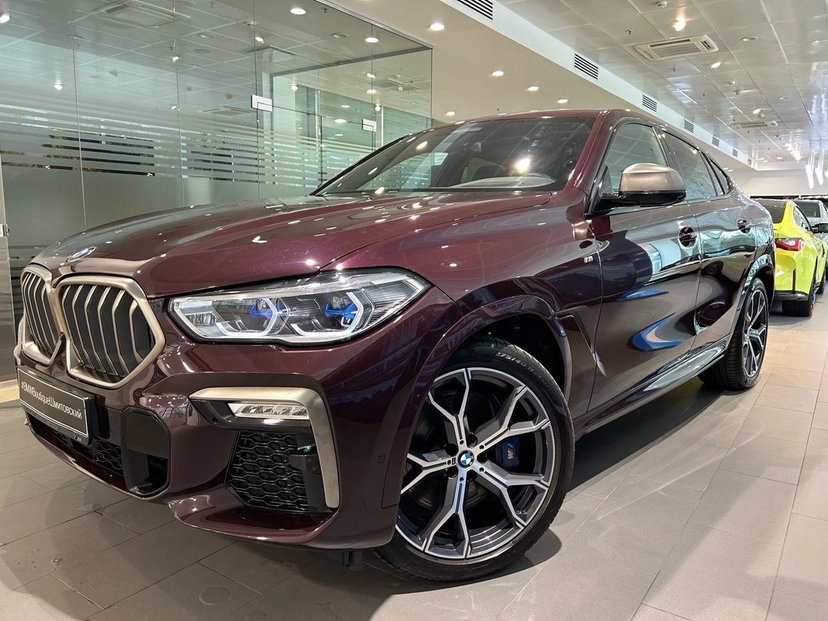 Автомобиль BMW X6 III поколение (G06) M50 3.0d AT 4WD (400 л.с.) Base Красный 2020 с пробегом 43 668 км