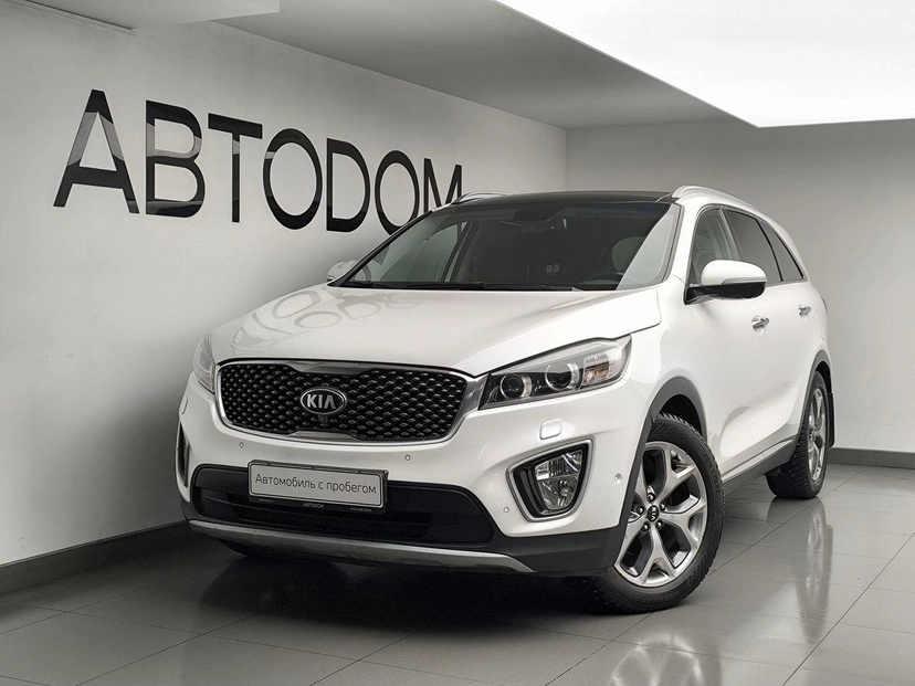 Автомобиль Kia Sorento III поколение 2.2d AT 4WD (5 мест) (200 л.с.) Premium Белый 2016 с пробегом 248 280 км