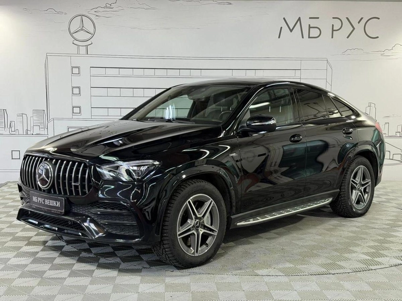 Автомобиль Mercedes-Benz GLE coupe AMG II поколение (C167) 53 AMG 3.0 AT 4Matic (435 л.с.) Base Чёрный 2021 с пробегом 90 050 км