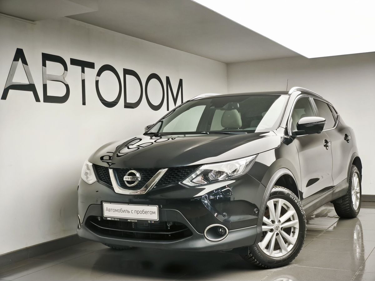 Автомобиль Nissan Qashqai II поколение 2.0 CVT 4WD (144 л.с.) LE+ Чёрный 2016 с пробегом 81 000 км