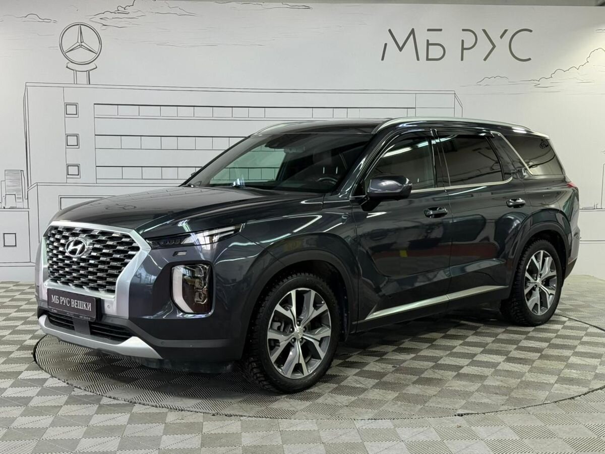 Hyundai Palisade I поколение 3.5 AT 4WD (249 л.с.) Специальная серия «Cosmos» (8 мест) Серый 2022 с пробегом 80 000 км