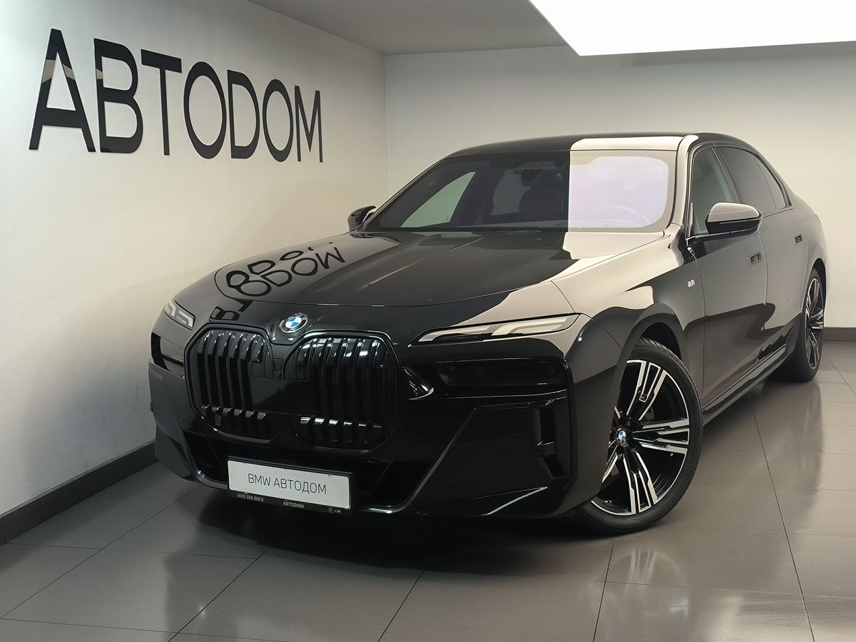 Автомобиль BMW 7 серии VII поколение (G70) 3.0d AT 4WD (286 л.с.) M Sport Pro Чёрный 2023 с пробегом 19 862 км