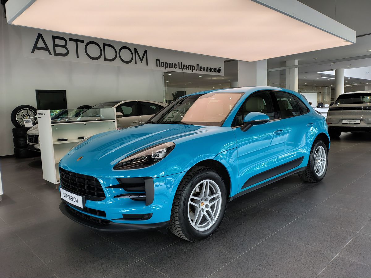 Porsche Macan I [рестайлинг] 2.0 AMT 4WD (252 л.с.) Base Голубой 2019 с пробегом 74 222 км