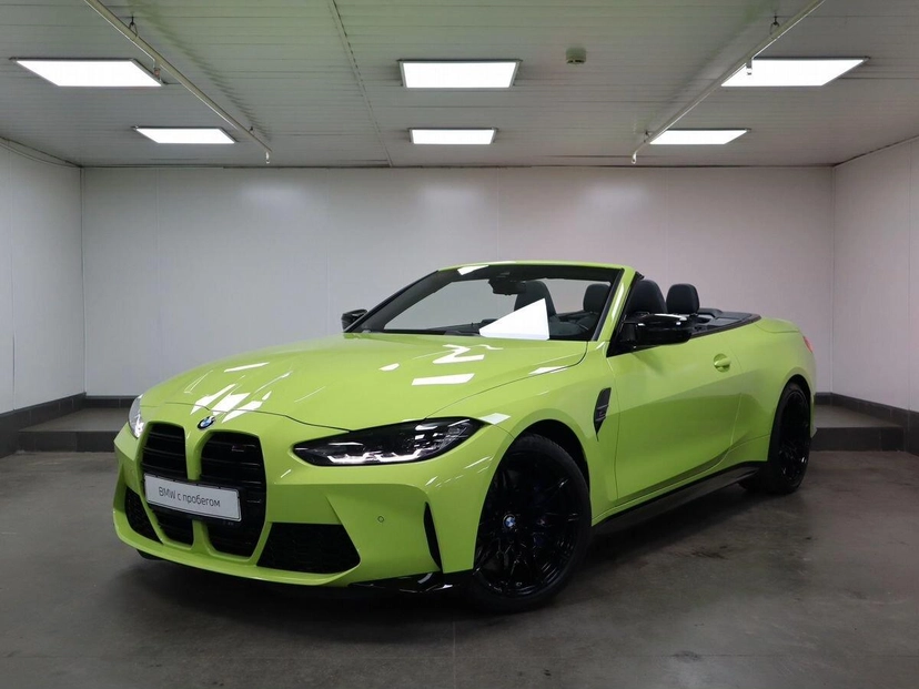 Автомобиль BMW M4 II поколение (G82) 3.0 AT 4WD (510 л.с.) Competition Жёлтый 2022 с пробегом 2 476 км