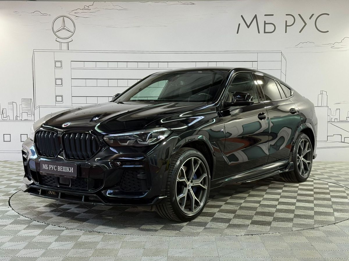 BMW X6 III поколение (G06) 3.0d AT 4WD (286 л.с.) Base Чёрный 2022 с пробегом 48 000 км