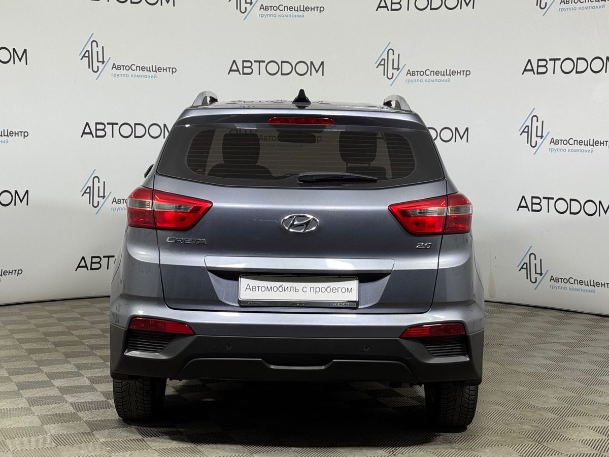 Автомобиль Hyundai Creta I поколение 2.0 AT (149 л.с.) Travel + Advanced 2019 Серый 2019 с пробегом 104 837 км
