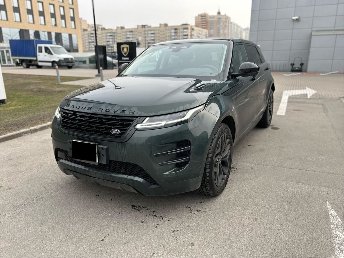 Автомобиль Land Rover Range Rover Evoque II [рестайлинг] 2.0 AT 4WD (249 л.с.) Base Зелёный 2024 с пробегом 3 701 км