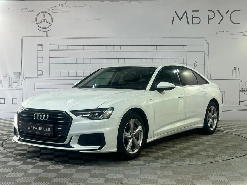 Audi A6 V поколение (C8) 2.0 AMT 4WD (245 л.с.) Sport Белый 2019 с пробегом 95 000 км