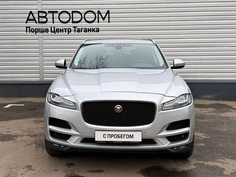 Автомобиль Jaguar F-Pace I поколение 2.0d AT 4WD (180 л.с.) Prestige Серебристый 2017 с пробегом 109 030 км