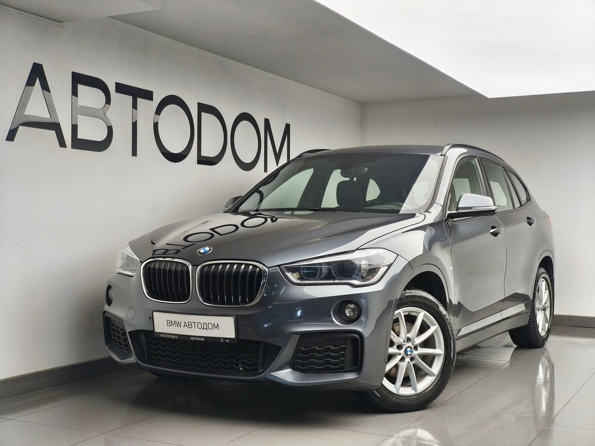 Автомобиль BMW X1 II поколение (F48) 2.0d AT 4WD (150 л.с.) M Sport Серый 2018 с пробегом 106 420 км