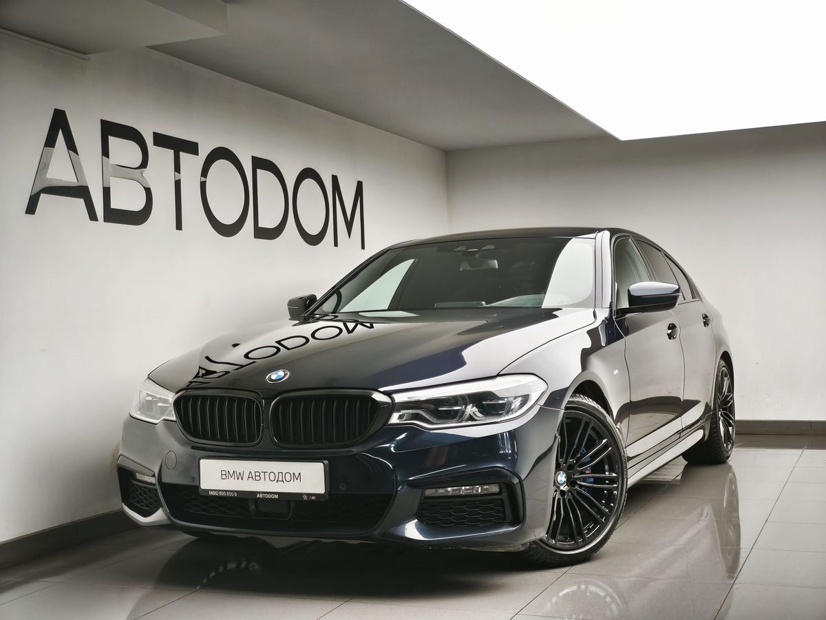 Автомобиль BMW 5 серии VII поколение (G30/G31) 530 2.0 AT 4WD (249 л.с.) M Sport Чёрный 2020 с пробегом 115 752 км