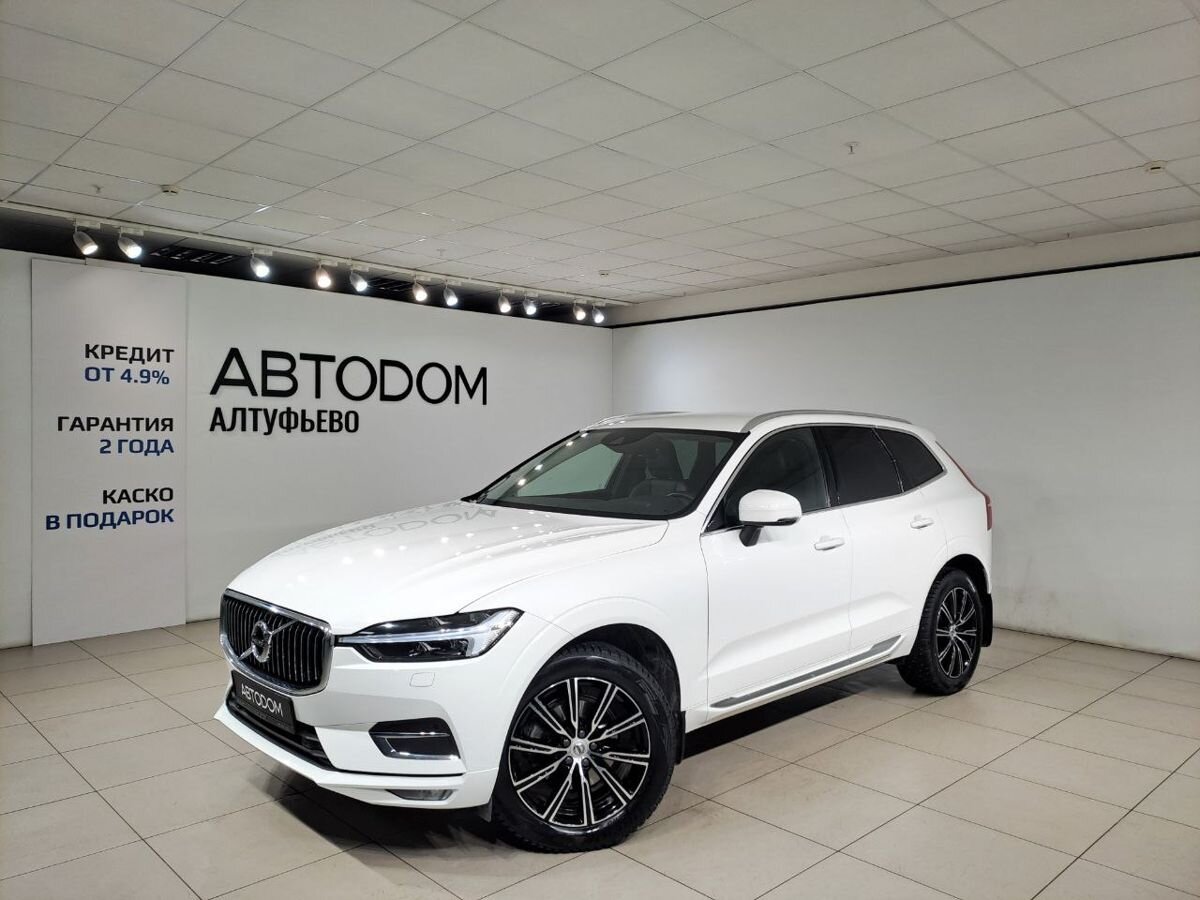 Автомобиль Volvo XC60 II поколение 2.0 AT 4WD (249 л.с.) Inscription Белый 2021 с пробегом 54 000 км