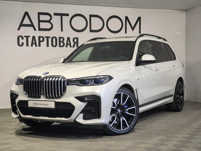Автомобиль BMW X7 I поколение (G07) 3.0d AT 4WD (249 л.с.) M Sport Pro Белый 2020 с пробегом 85 327 км