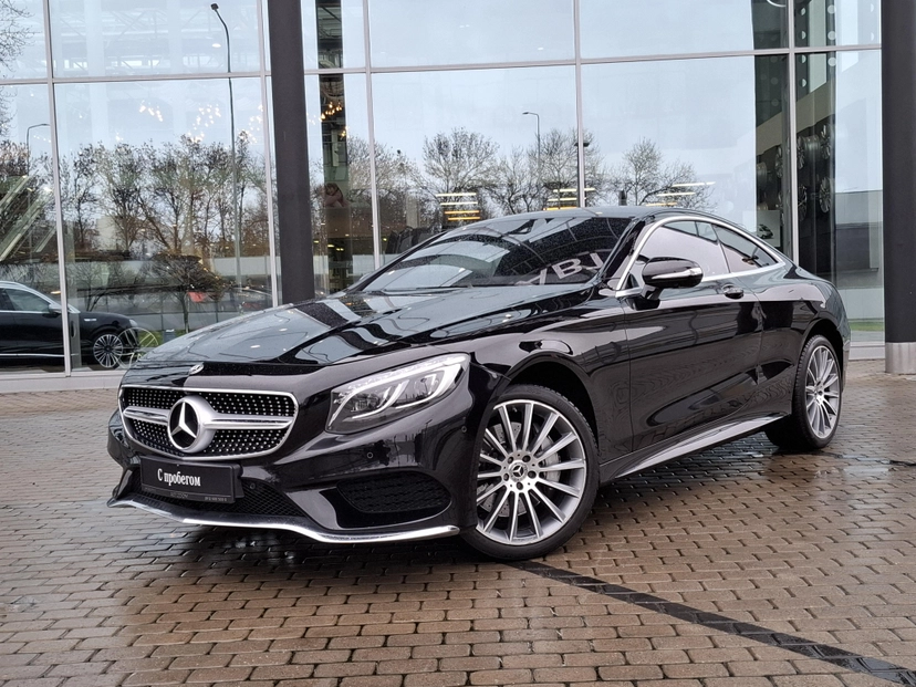 Автомобиль Mercedes-Benz S-Класс VI поколение (W222/C217) 400 3.0 AT 4Matic (367 л.с.) Base Чёрный 2017 с пробегом 84 606 км