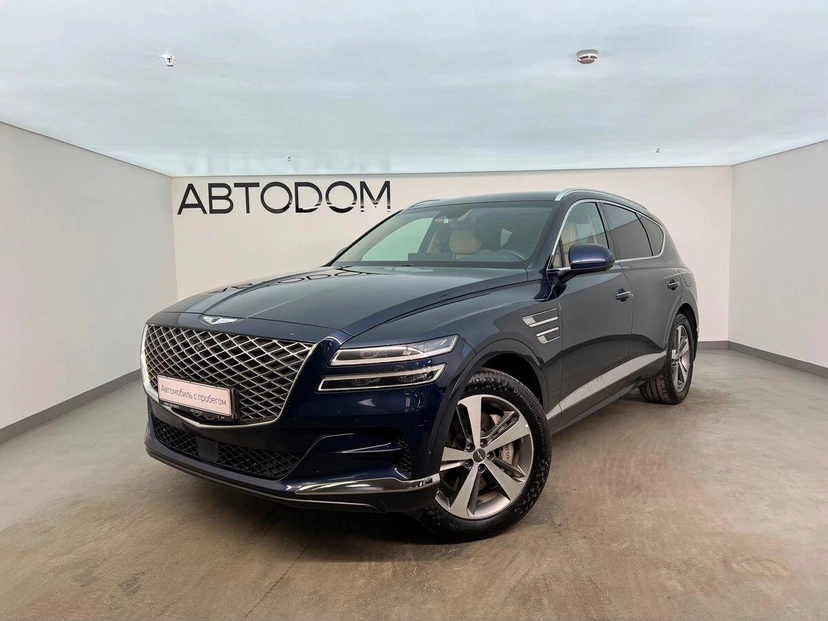 Автомобиль Genesis GV80 I поколение 2.5 AT 4WD (249 л.с.) Luxury + Advanced Smart Sense Синий 2022 с пробегом 85 250 км