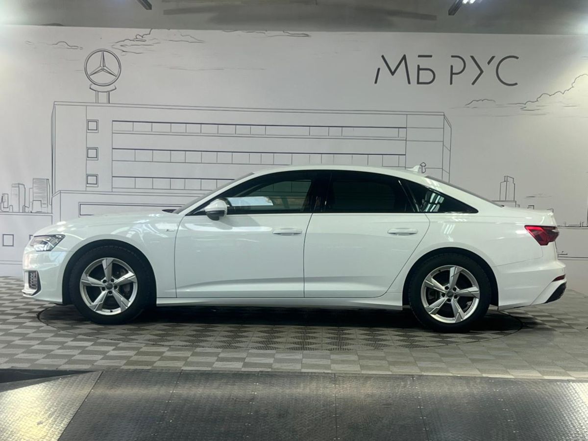 Автомобиль Audi A6 V поколение (C8) 2.0 AMT 4WD (245 л.с.) Sport Белый 2019 с пробегом 95 000 км