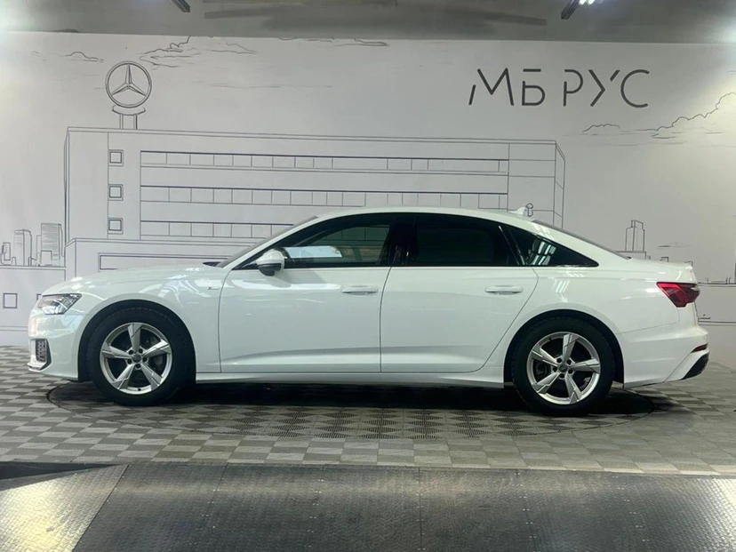 Автомобиль Audi A6 V поколение (C8) 2.0 AMT 4WD (245 л.с.) Sport Белый 2019 с пробегом 95 000 км