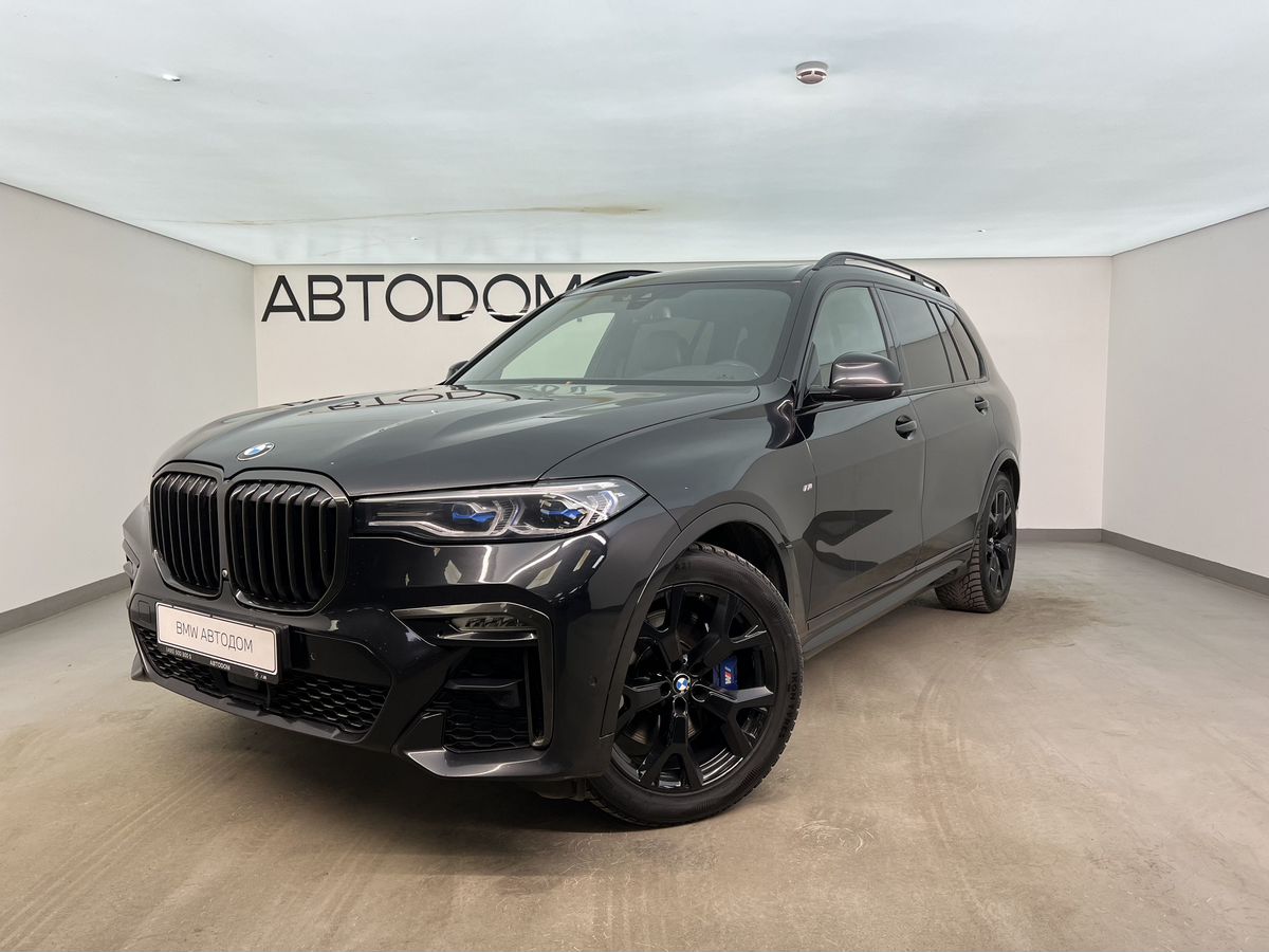 Автомобиль BMW X7 I поколение (G07) 3.0d AT 4WD (249 л.с.) M Sport Pro Чёрный 2021 с пробегом 196 800 км