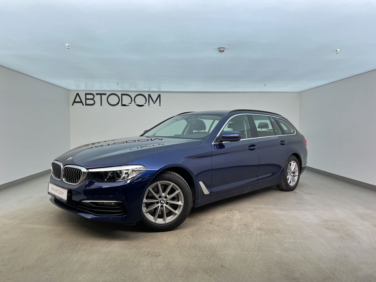 Автомобиль BMW 5 серии VII поколение (G30/G31) 520 2.0d AT (190 л.с.) Base Синий 2018 с пробегом 71 898 км