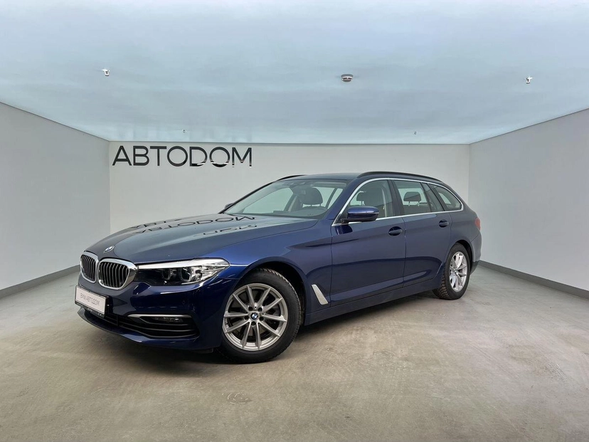 Автомобиль BMW 5 серии VII поколение (G30/G31) 520 2.0d AT (190 л.с.) Base Синий 2018 с пробегом 71 898 км