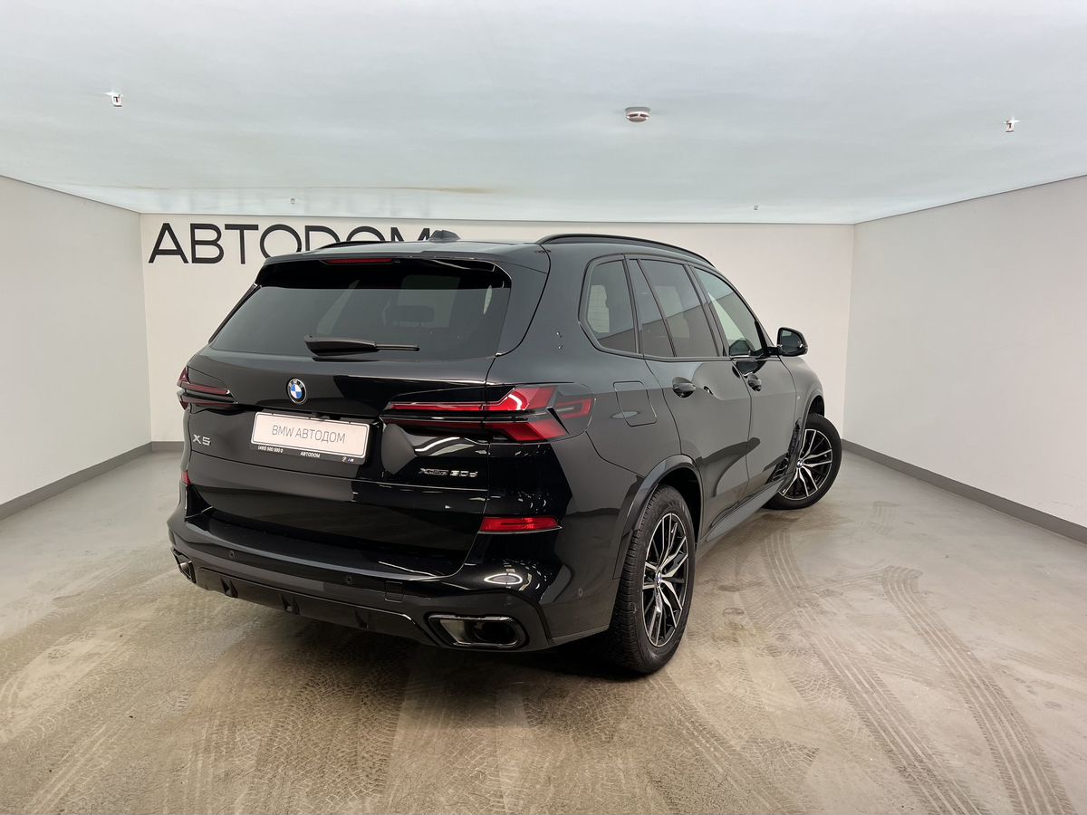 Автомобиль BMW X5 IV (G05) [рестайлинг] 3.0d AT 4WD (286 л.с.) M Sport Чёрный 2023 с пробегом 23 400 км