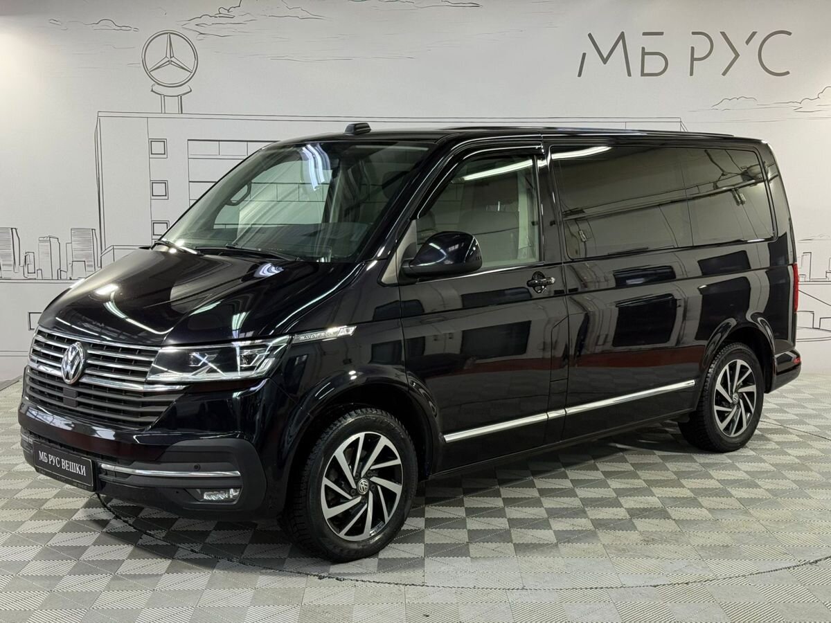 Автомобиль Volkswagen Caravelle IV (T6) [рестайлинг] 2.0d AMT 4WD (150 л.с.) Trendline Чёрный 2021 с пробегом 169 000 км