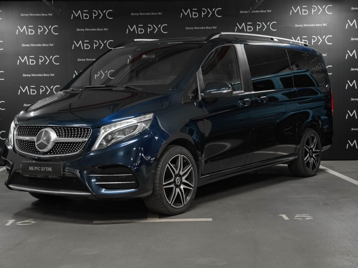 Mercedes-Benz V-Класс II поколение (W447) 220 2.1d AT 4Matic Long (163 л.с.) Base Синий 2021 с пробегом 151 000 км
