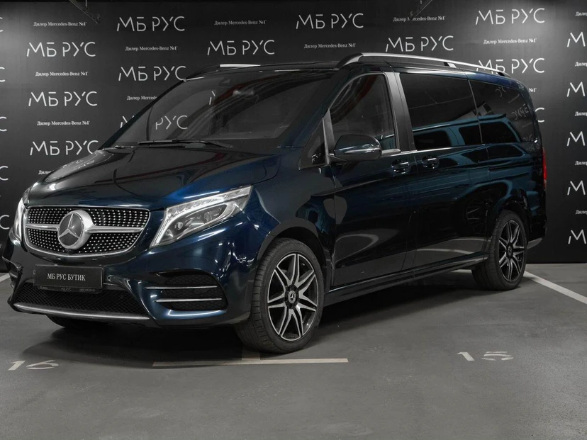 Mercedes-Benz V-Класс II поколение (W447) 220 2.1d AT 4Matic Long (163 л.с.) Base Синий 2021 с пробегом 151 000 км