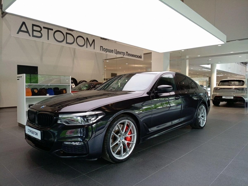 Автомобиль BMW 5 серии VII поколение (G30/G31) 530 3.0d AT 4WD (249 л.с.) M Sport Чёрный 2018 с пробегом 88 167 км