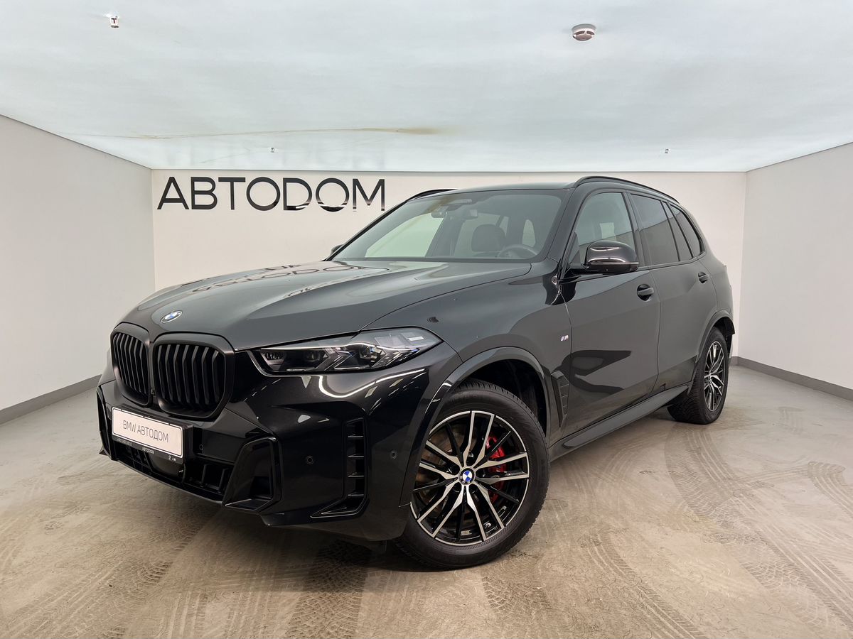 Автомобиль BMW X5 IV (G05) [рестайлинг] 3.0d AT 4WD (286 л.с.) M Sport Чёрный 2023 с пробегом 23 400 км