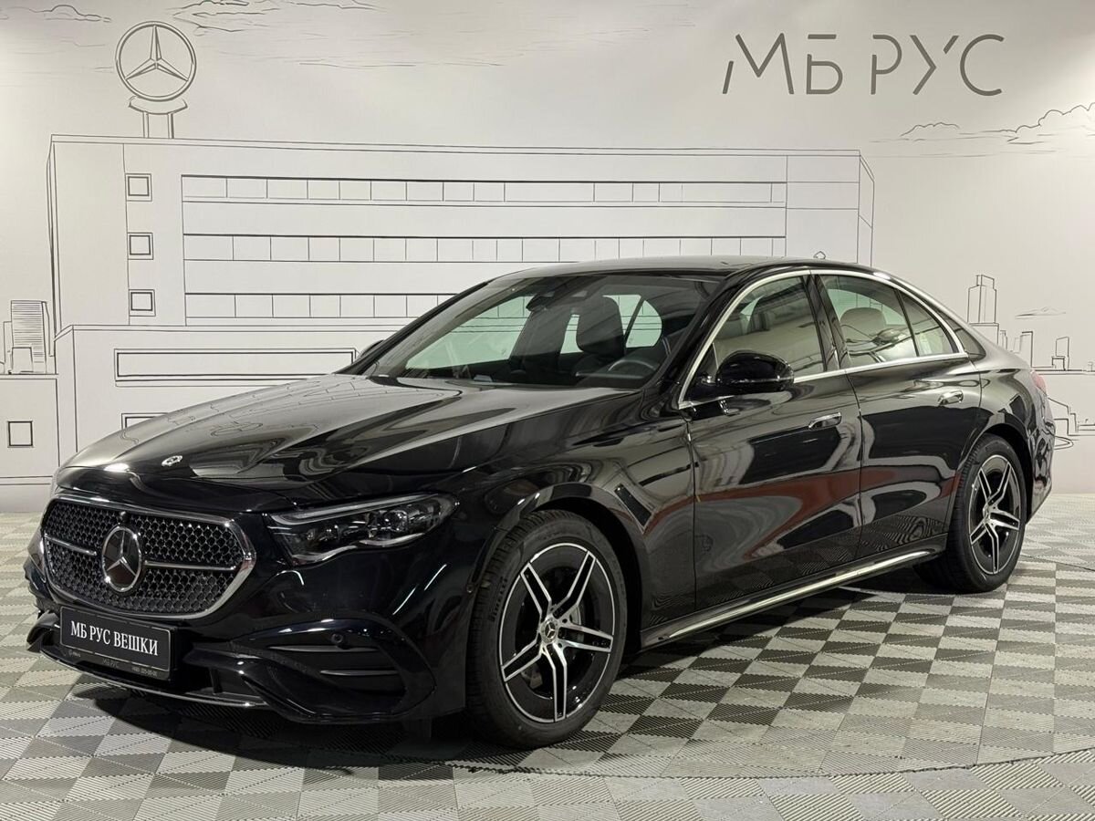 Автомобиль Mercedes-Benz E-Класс VI поколение (W214/S214) 2.0 AT 4Matic (258 л.с.) AMG Line Чёрный 2025 с пробегом 35 км