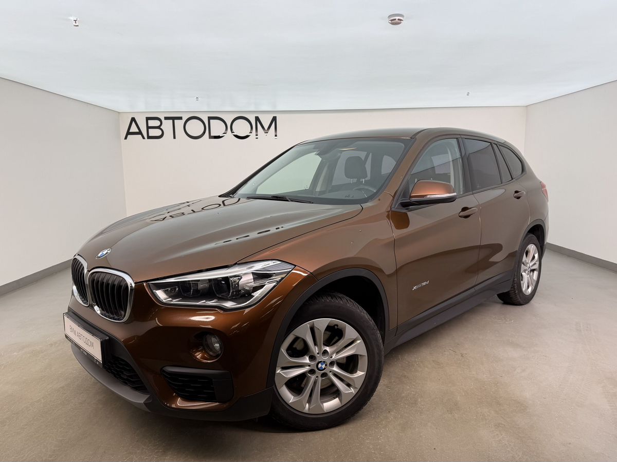 Автомобиль BMW X1 II поколение (F48) 2.0d AT 4WD (150 л.с.) Advantage Коричневый 2016 с пробегом 62 000 км