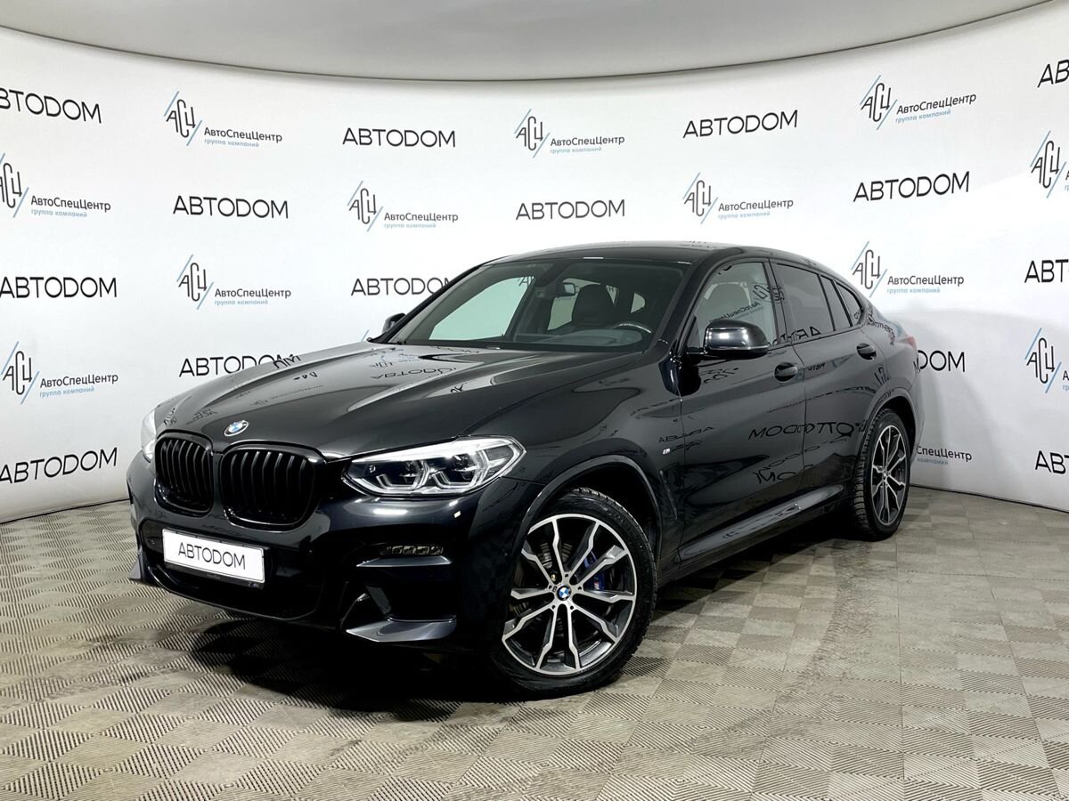 Автомобиль BMW X4 II поколение (G02) 3.0d AT 4WD (249 л.с.) M Sport Чёрный 2019 с пробегом 50 277 км