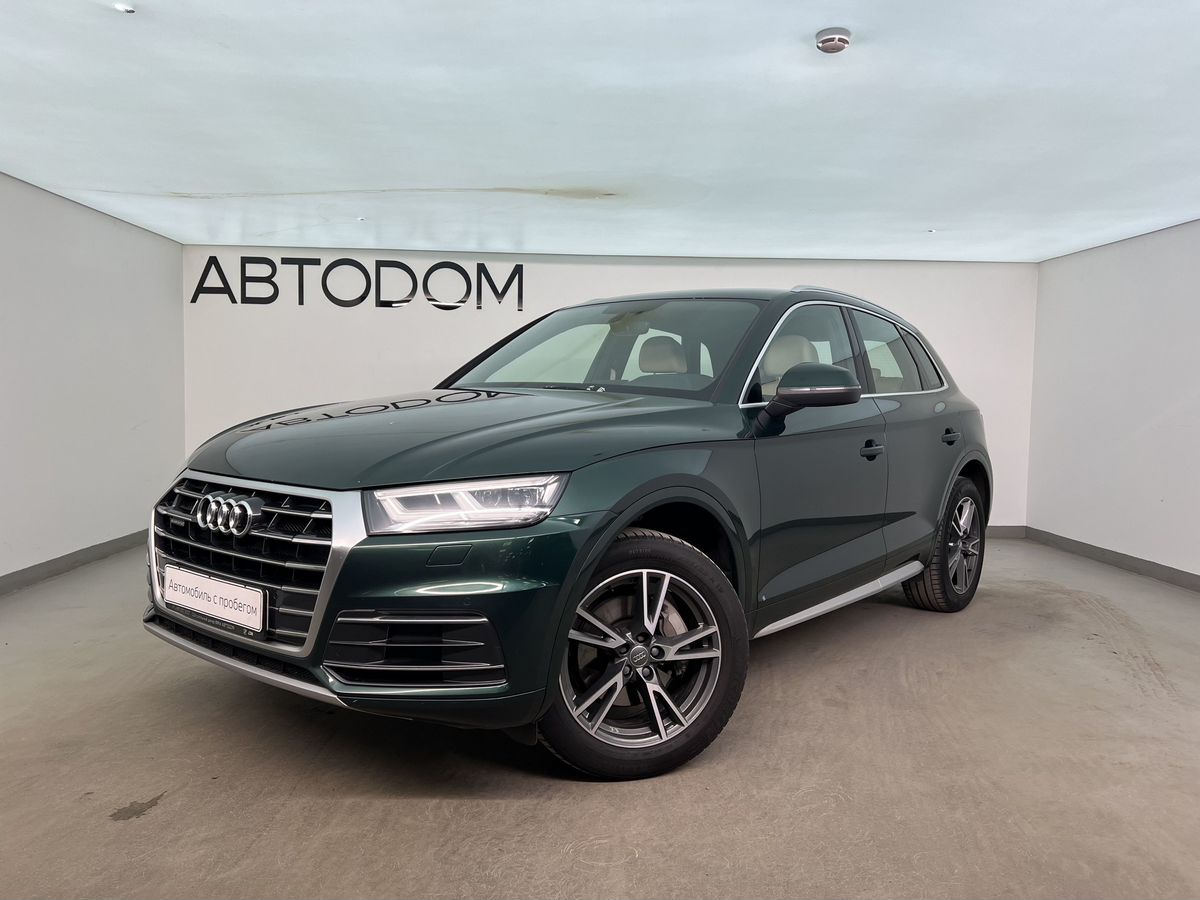 Audi Q5 II поколение (FY) 2.0 AMT 4WD (249 л.с.) Design Зелёный 2017 с пробегом 93 269 км