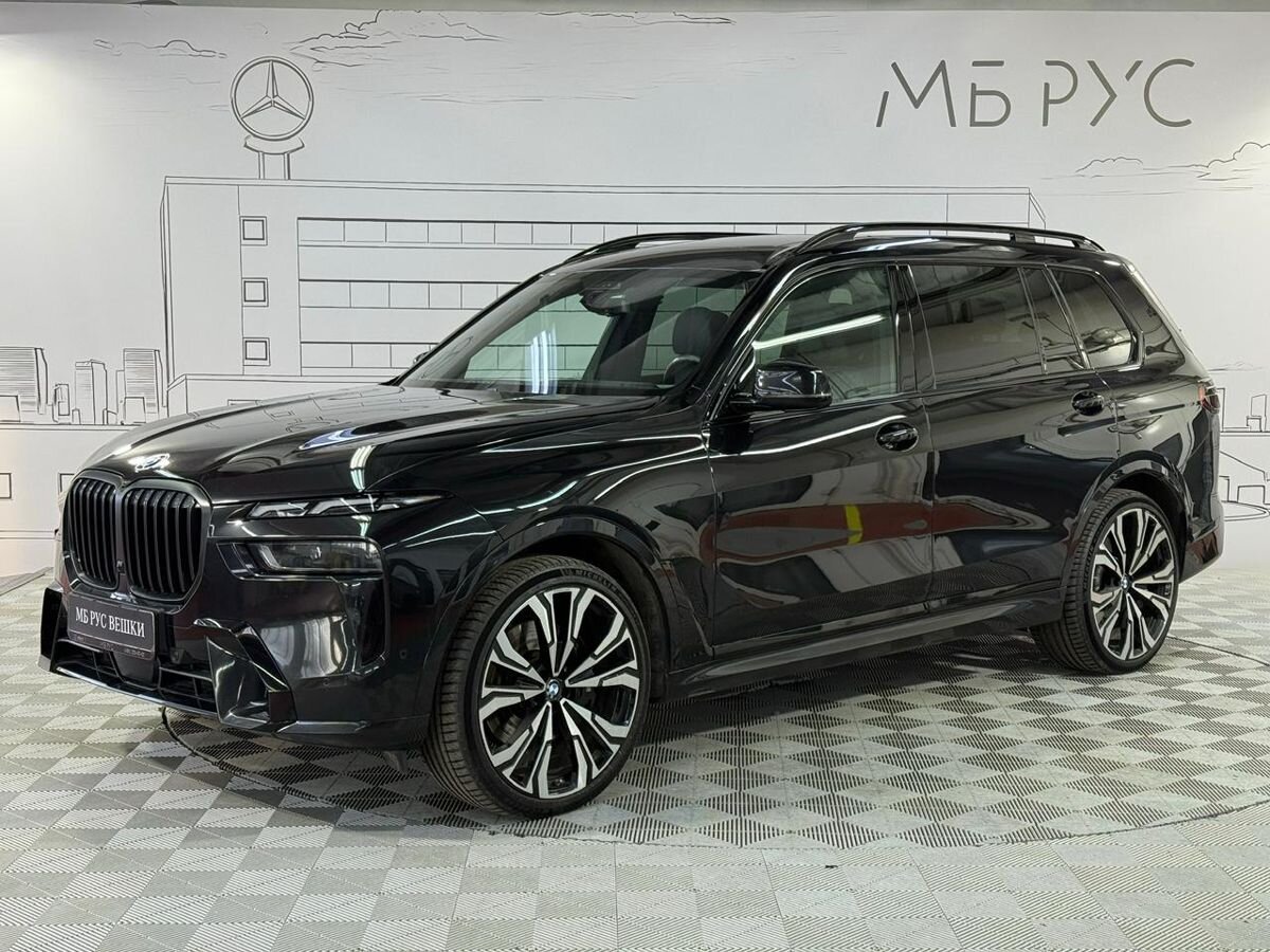 Автомобиль BMW X7 I (G07) [рестайлинг] 3.0d AT 4WD (340 л.с.) M Sport Pro Чёрный 2022 с пробегом 55 618 км