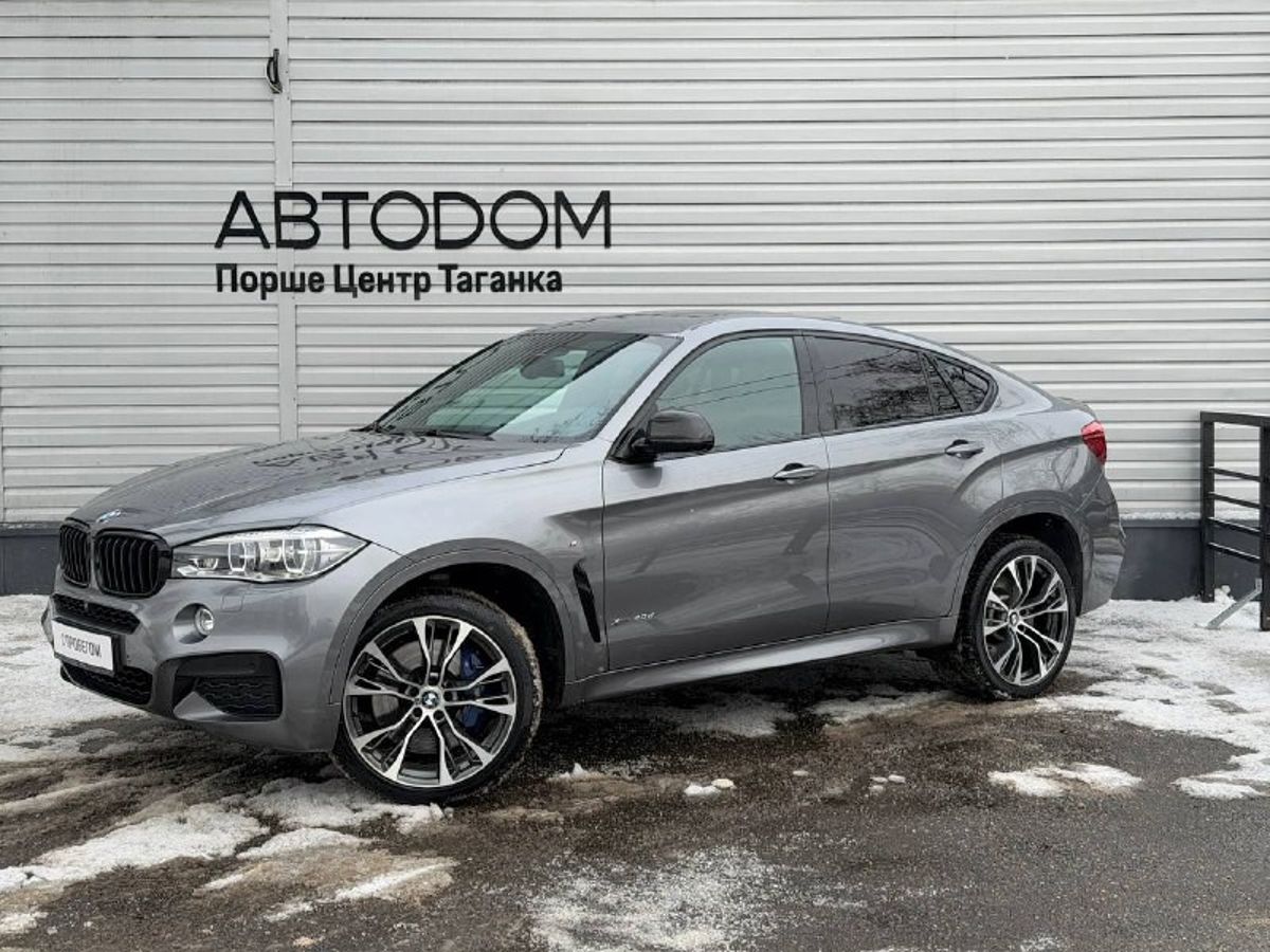 Автомобиль BMW X6 II поколение (F16) 3.0d AT 4WD (313 л.с.) M Sport Серый 2017 с пробегом 161 238 км