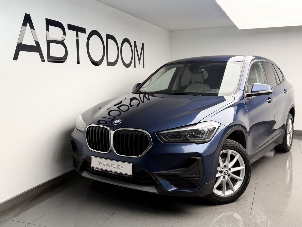 BMW X1 II (F48) [рестайлинг] 2.0d AT 4WD (150 л.с.) Base Синий 2021 с пробегом 141 024 км