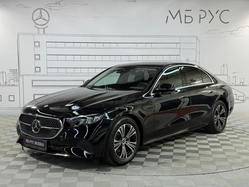 Автомобиль Mercedes-Benz E-Класс VI поколение (W214/S214) 2.0 AT (204 л.с.) Base Чёрный 2025 с пробегом 93 км