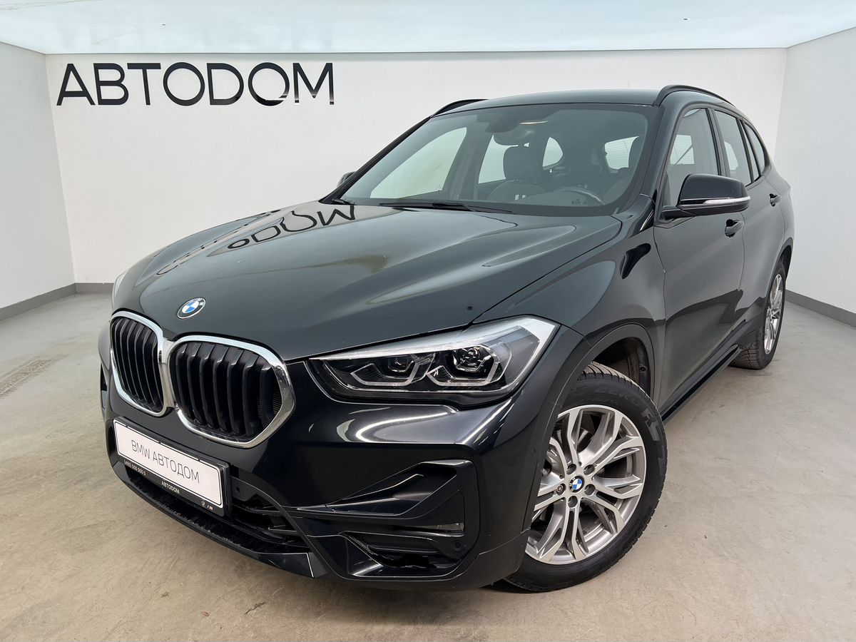 Автомобиль BMW X1 II (F48) [рестайлинг] 2.0d AT 4WD (150 л.с.) Sport Line Чёрный 2021 с пробегом 27 950 км