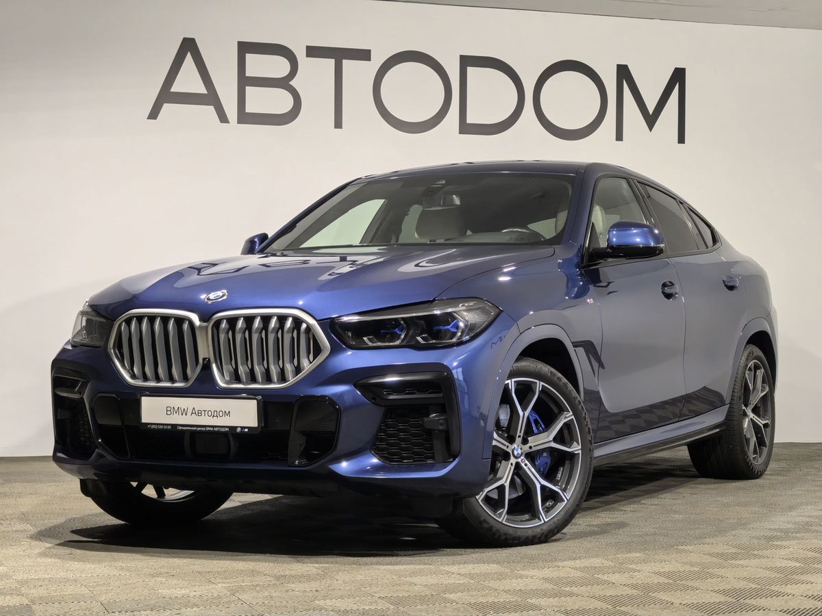 BMW X6 III поколение (G06) 3.0d AT 4WD (249 л.с.) M Sport Pro Синий 2021 с пробегом 53 333 км
