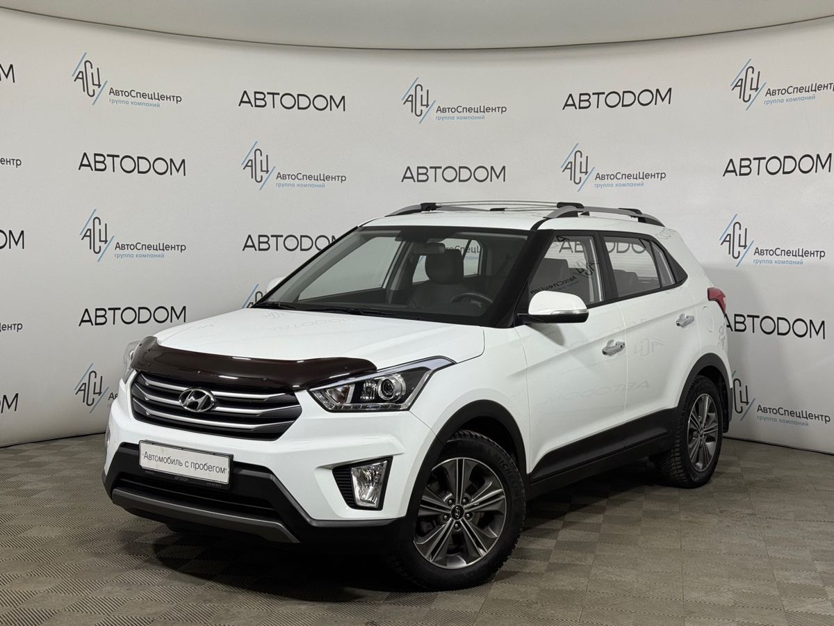 Автомобиль Hyundai Creta I поколение 2.0 AT 4WD (149 л.с.) Travel + Advanced + Style Белый 2018 с пробегом 39 300 км