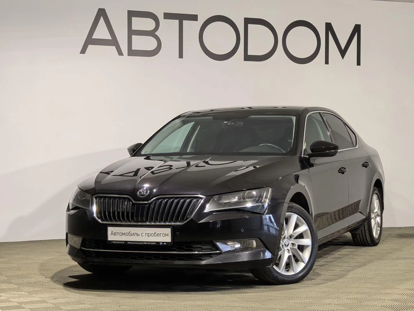 Skoda Superb III поколение 1.4 AMT (150 л.с.) Ambition Чёрный 2017 с пробегом 120 611 км