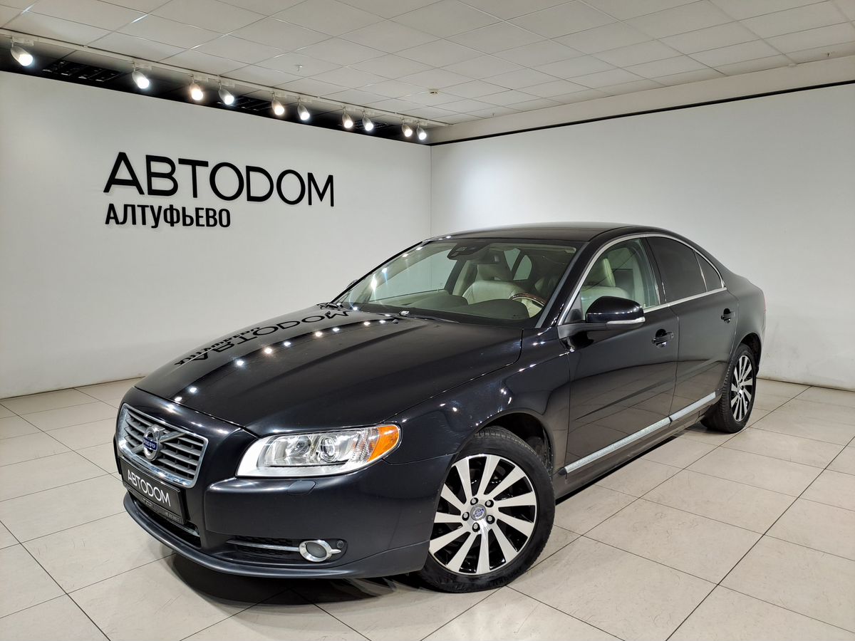 Volvo S80 II [рестайлинг] 2.5 AT (231 л.с.) Summum Чёрный 2012 с пробегом 235 400 км