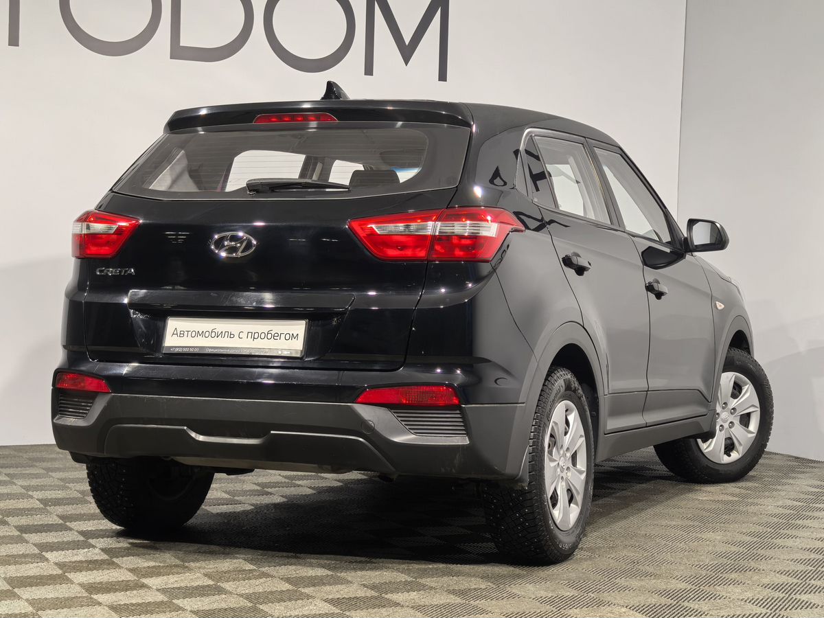 Автомобиль Hyundai Creta I поколение 1.6 AT (123 л.с.) Active Чёрный 2017 с пробегом 95 190 км
