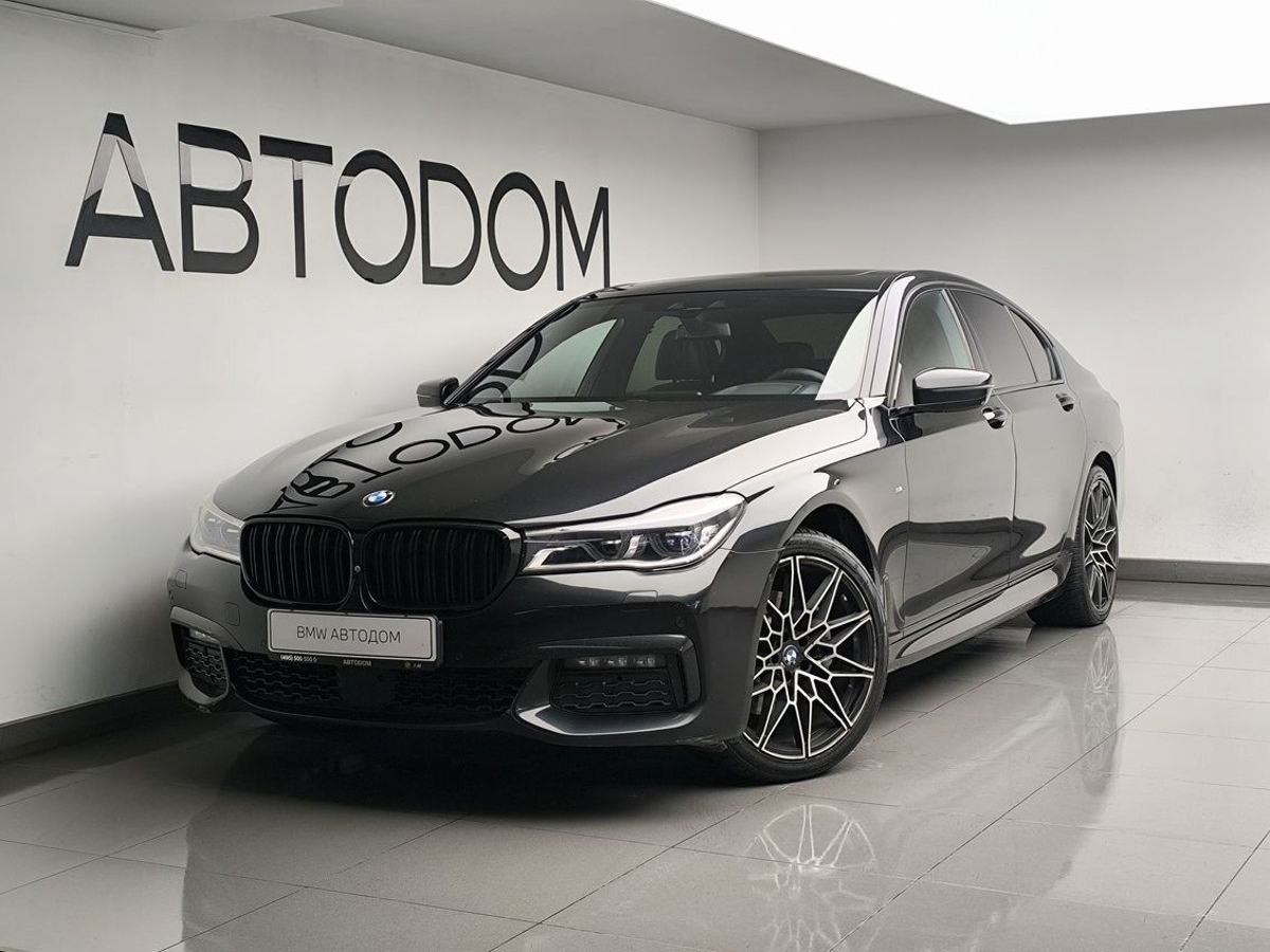 BMW 7 серии VI поколение (G11/G12) 730 3.0d AT 4WD (265 л.с.) Base Чёрный 2017 с пробегом 142 309 км