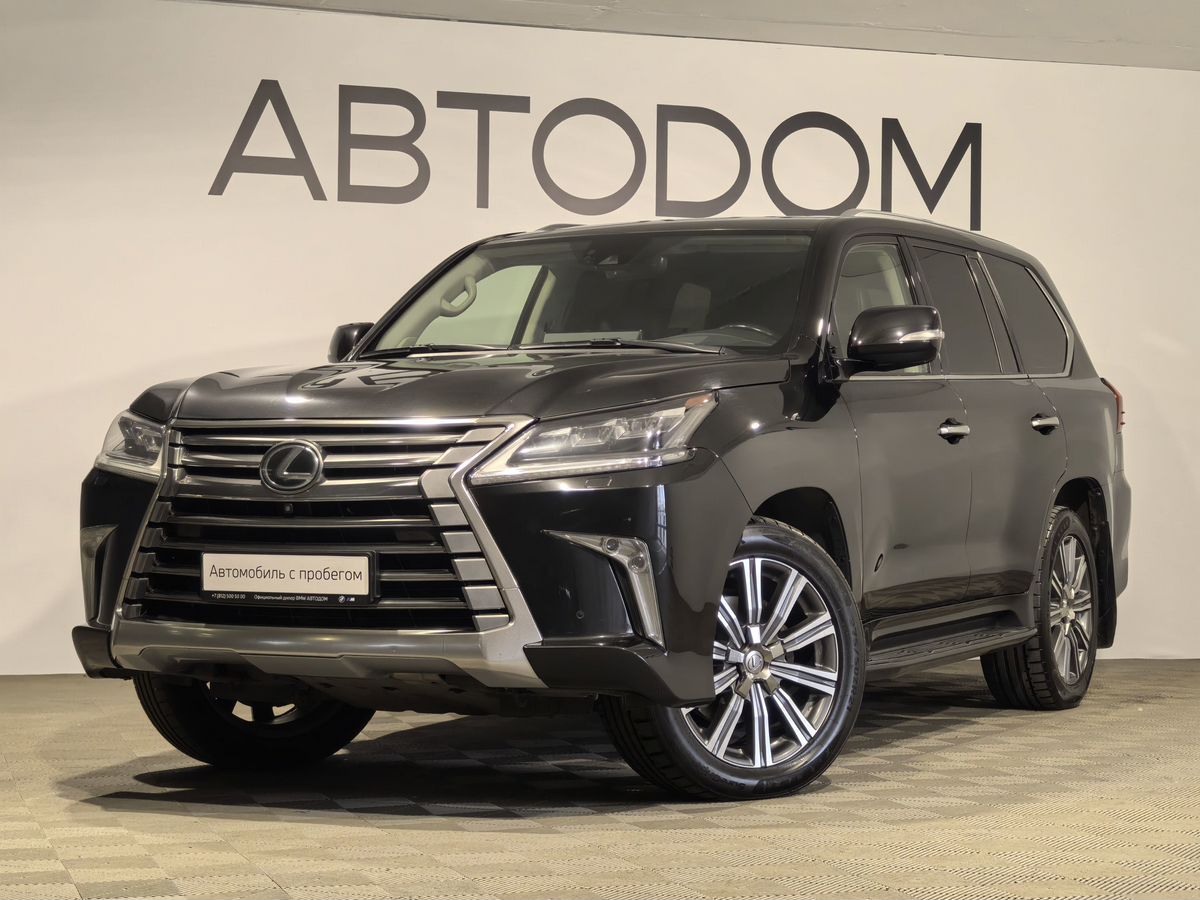 Lexus LX III [2-й рестайлинг] 5.7 AT 4WD (367 л.с.) Luxury 21+ Чёрный 2017 с пробегом 200 386 км