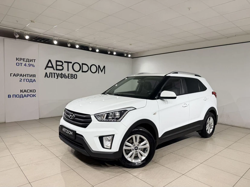 Hyundai Creta I поколение 2.0 AT 4WD (149 л.с.) Comfort Plus + Advanced Белый 2019 с пробегом 80 832 км