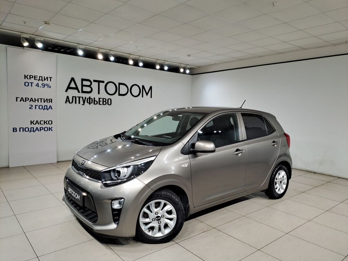 Автомобиль Kia Picanto III поколение 1.2 AT (84 л.с.) Comfort Серый 2018 с пробегом 100 000 км